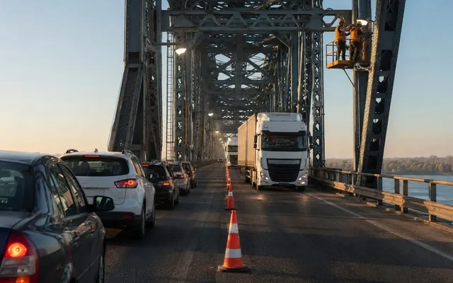 Podul Prieteniei: trafic alternativ în diminețile de 15 și 16 iulie Podul Prieteniei: trafic alternativ în diminețile de 15 și 16 iulie