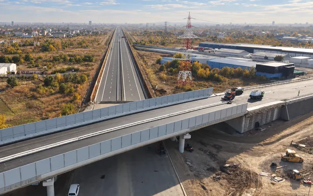 Pasajul DN3 peste A0 Nord a fost deschis parțial circulației