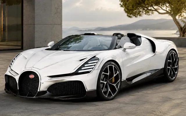 Bugatti W16 Mistral Blanc Éternel: porțelan și finalul W16