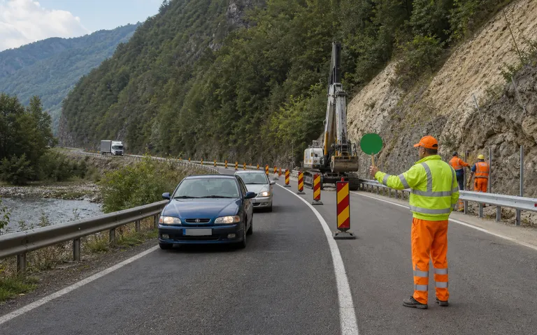 Restricții pe DN7 între Călimănești și Brezoi