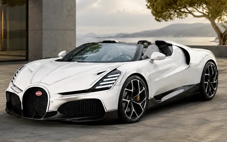 Bugatti W16 Mistral Blanc Éternel: porțelan și finalul W16 Bugatti W16 Mistral Blanc Éternel: porțelan și finalul W16
